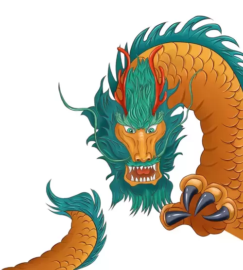 中國龍插圖