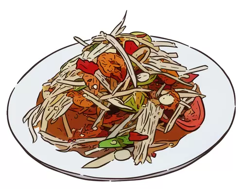 泰國美食插圖