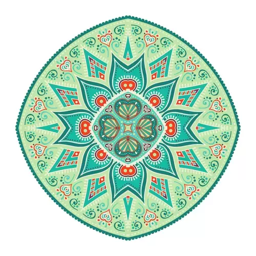 民族服飾圖案插圖