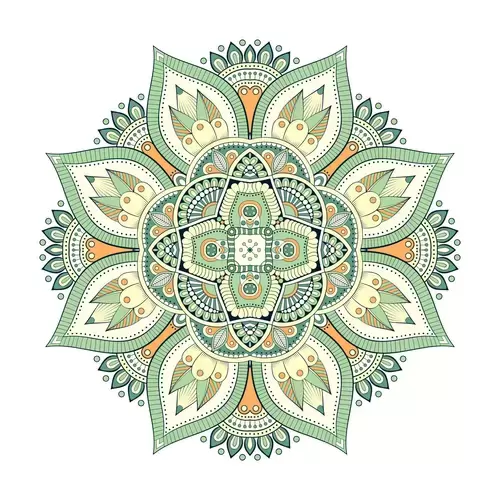 民族服飾圖案插圖素材