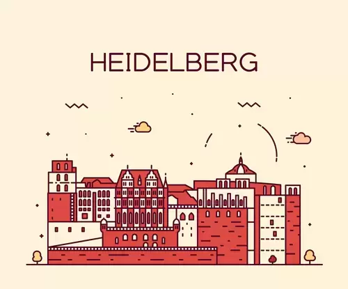 全球城市印象-海德堡插圖