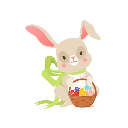 可愛兔子-收穫滿滿插圖