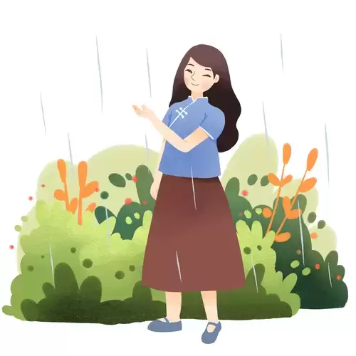 清明節-雨中散步插圖