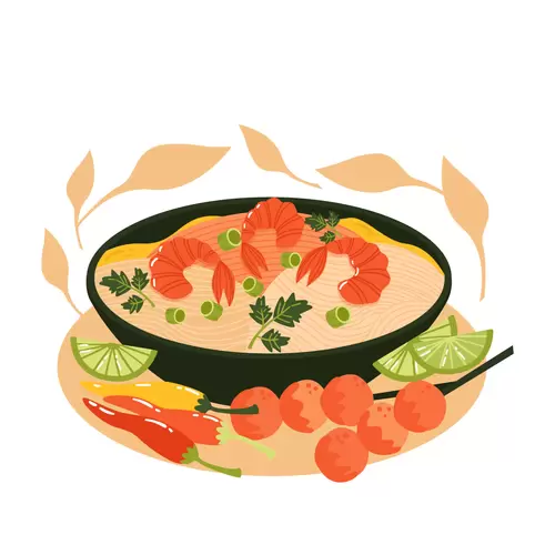 各地美食-越南菜-蝦尾插圖
