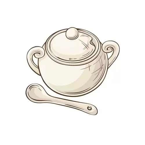 茶具插圖-紅茶壺插圖