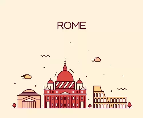 全球城市印象-羅馬插圖