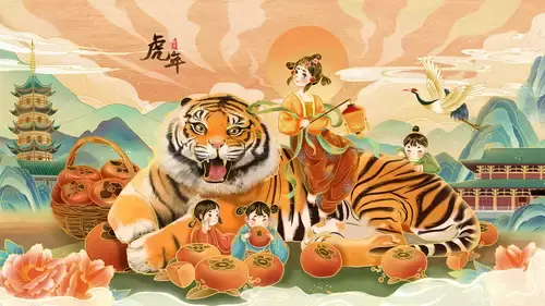 新年賀卡插圖