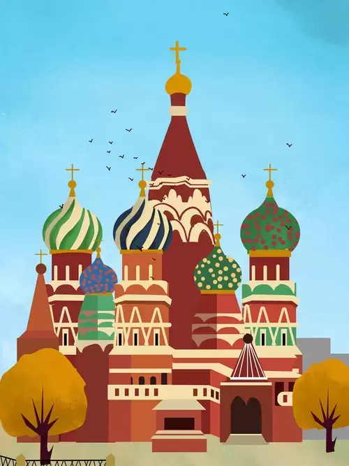 世界印象-俄羅斯插圖