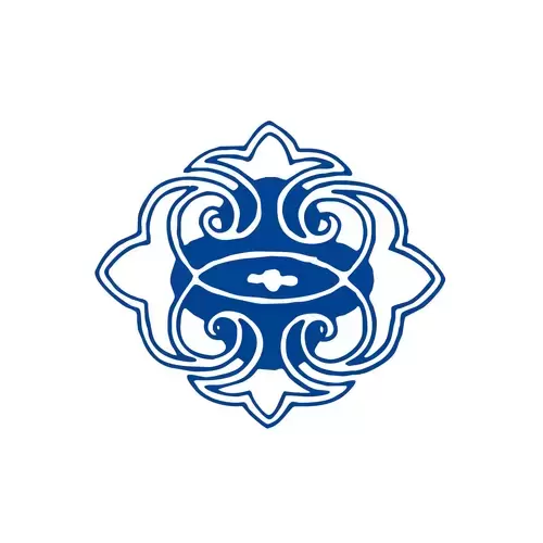 青花瓷圖案插圖素材