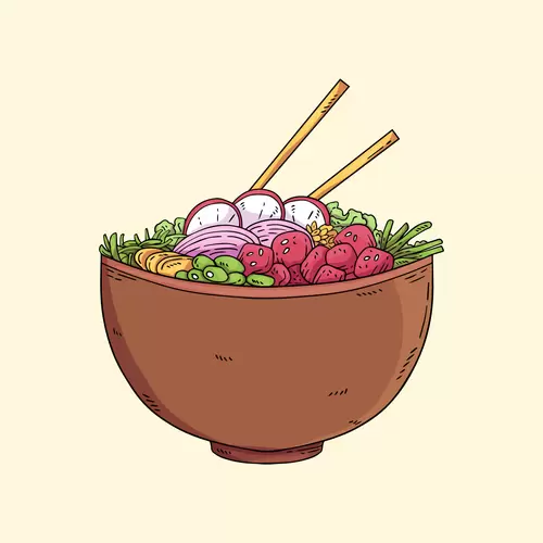 各地美食-蔬菜飯插圖