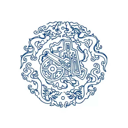 青花瓷圖案插圖
