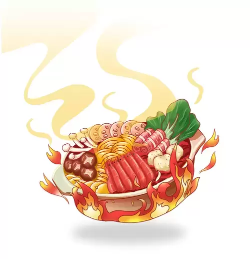 中華美食-火鍋插圖