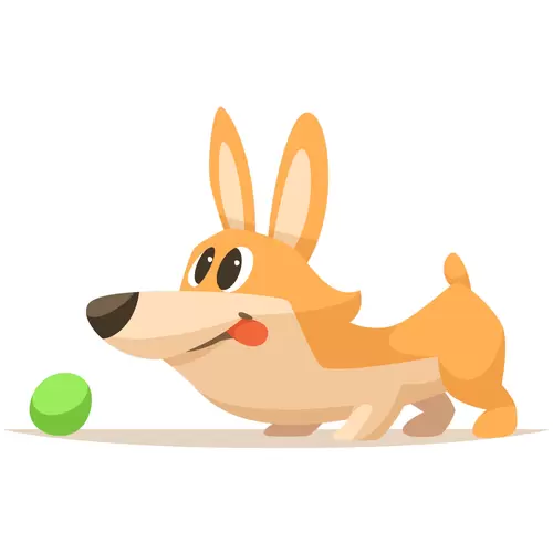寵物-狗-玩耍插圖