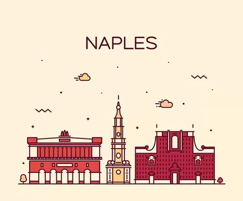 全球城市印象-那不勒斯插圖