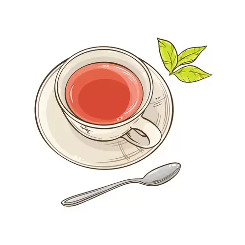 茶具插圖-紅茶杯插圖素材