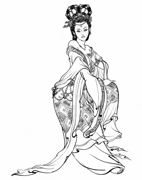 封神演義-妲己娘娘插圖素材