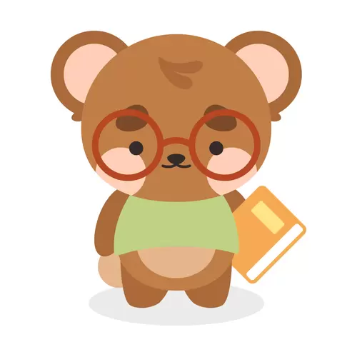 校園動物-小熊-課本插圖