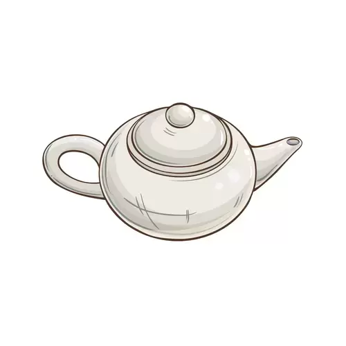 茶具插圖-紅茶壺插圖素材
