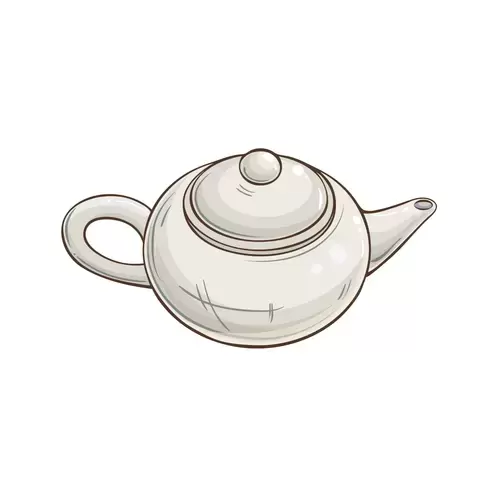 茶具插圖-紅茶壺插圖