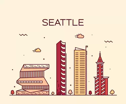 全球城市印象-西雅圖插圖