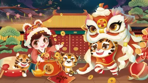 新年賀卡插圖