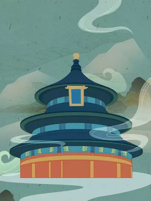 中國著名建築-天壇插圖