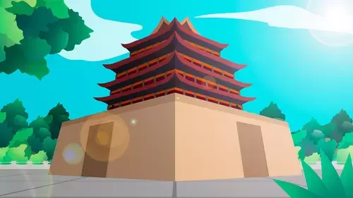 中國古建-古城樓插圖