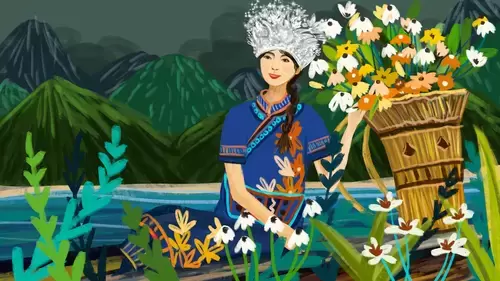 苗寨插圖
