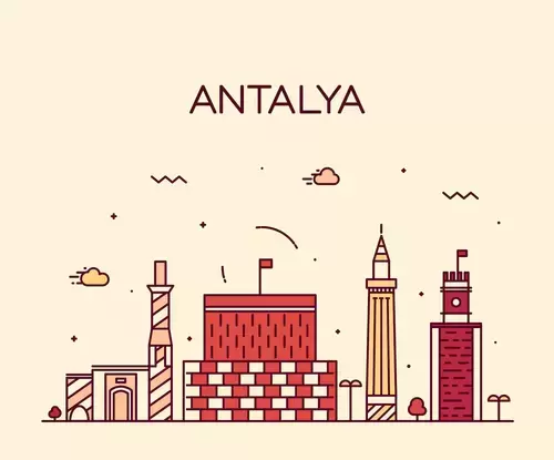全球城市印象-安塔利亞插圖