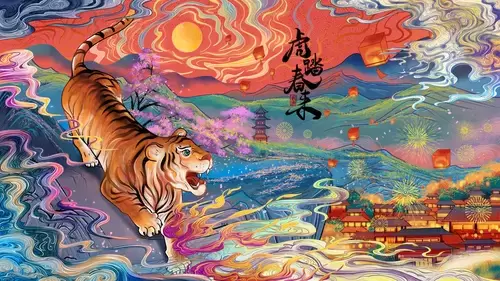 新年賀卡插圖