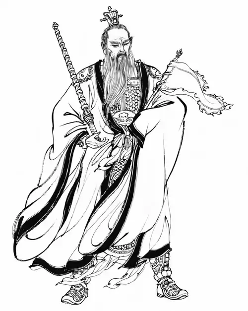 封神演義-姜子牙插圖素材