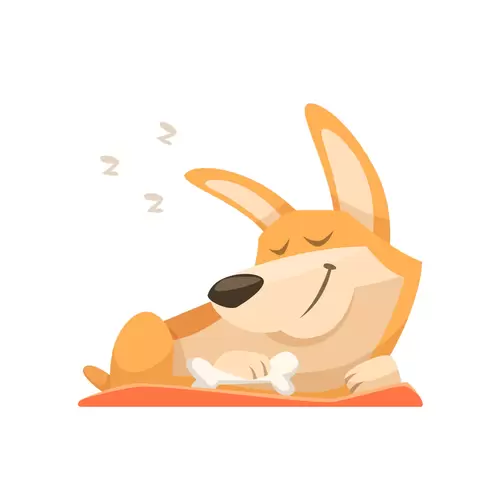 寵物-狗-睡覺插圖