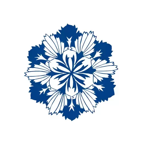 青花瓷圖案插圖