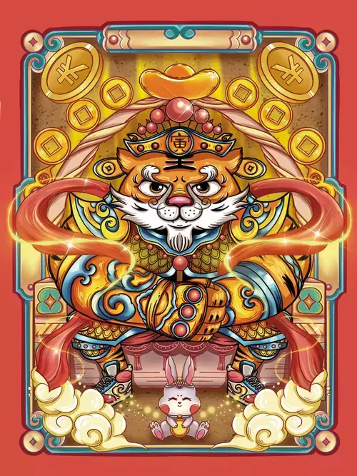 新年賀卡插圖素材
