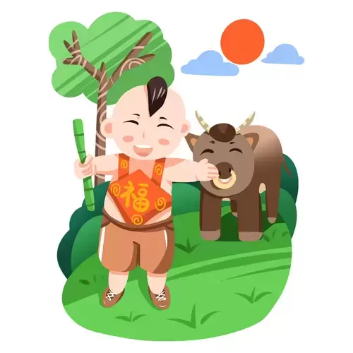 清明節-歡快的時光插圖素材