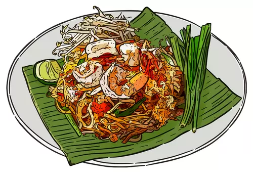 泰國美食插圖