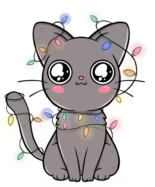 可愛貓咪插圖