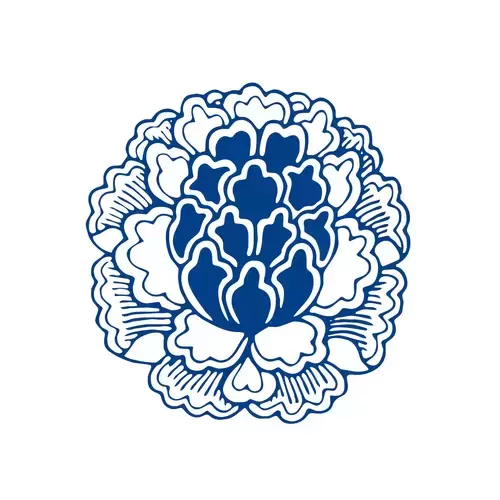 青花瓷圖案插圖