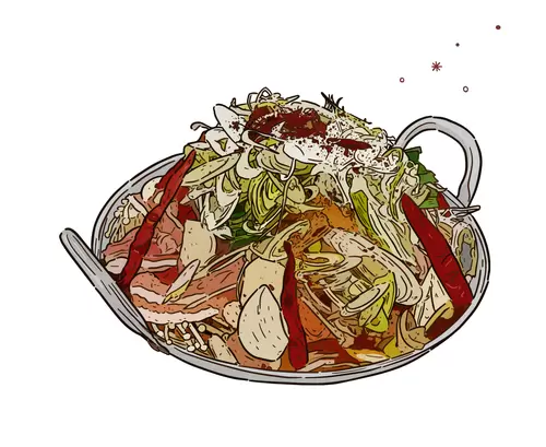 泰國美食插圖