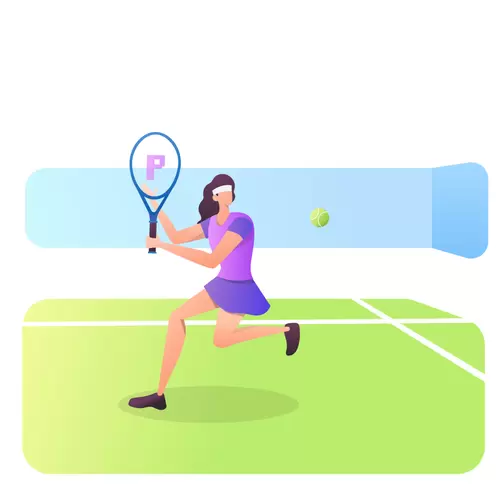 體育運動-打網球插圖