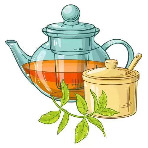茶具插圖插圖