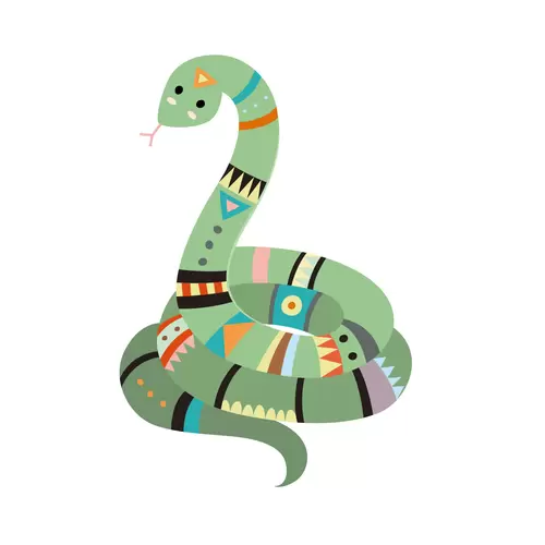 森林動物-蛇插圖素材