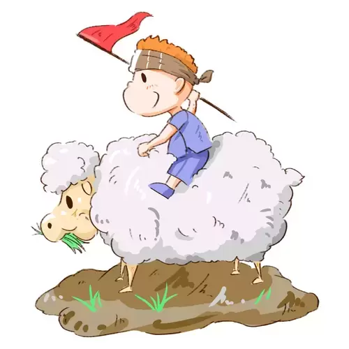 清明節-羊騎士插圖